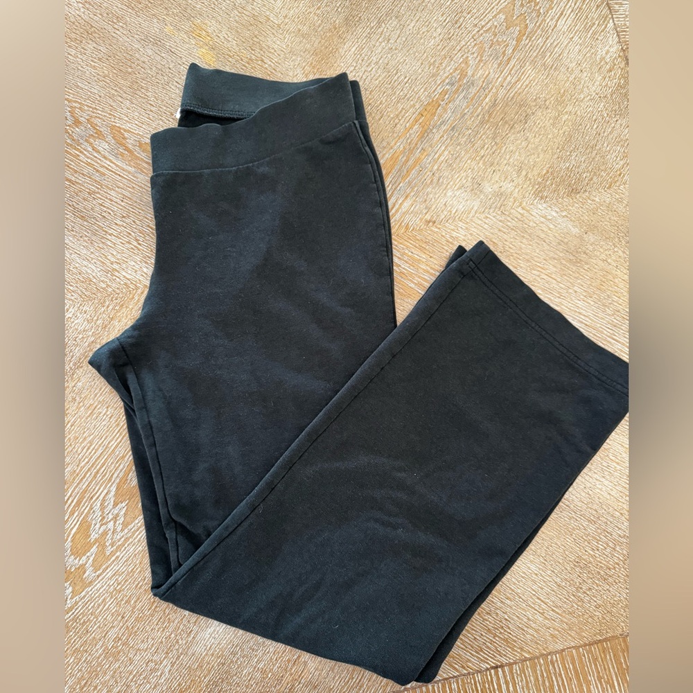 J. JILL Purejill Black Pull On Pants  Medium Mid Rise Waist 36” Inseam 31